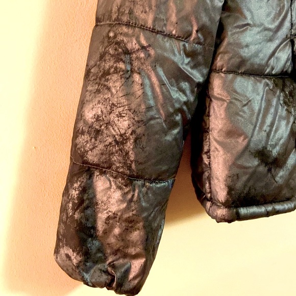 Vintage Shiny Metallic Puffy Coat ~Large~Old Navy - Picture 7 of 8